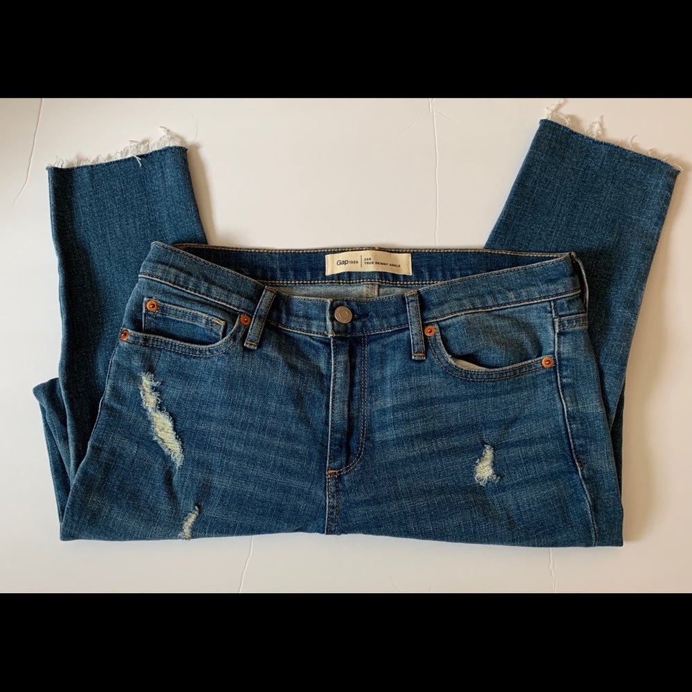 Gap 1969 True Skinny Ankle 29R Medium Indigo-NEW